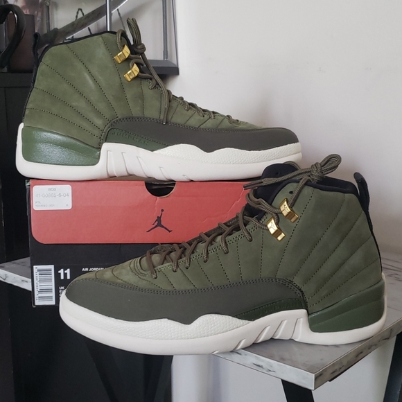 air jordan 12 retro olive green